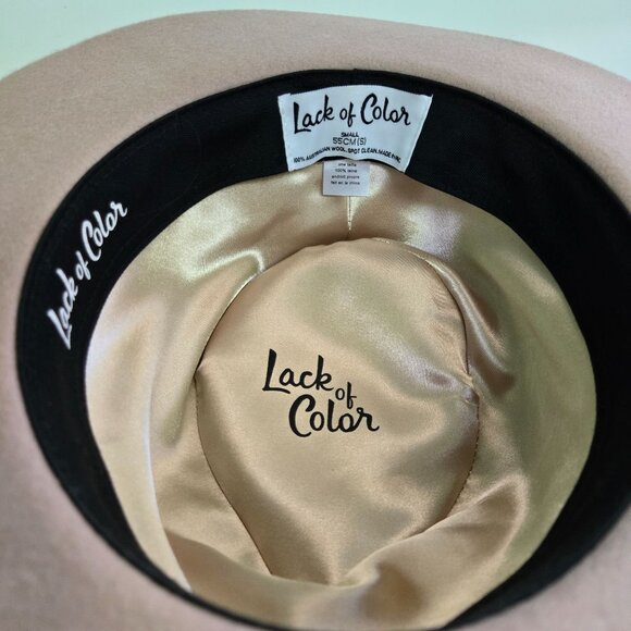 Lack Of Color Zulu 100% Australian Wool Fedora Hat Size Small - Picture 7 of 9
